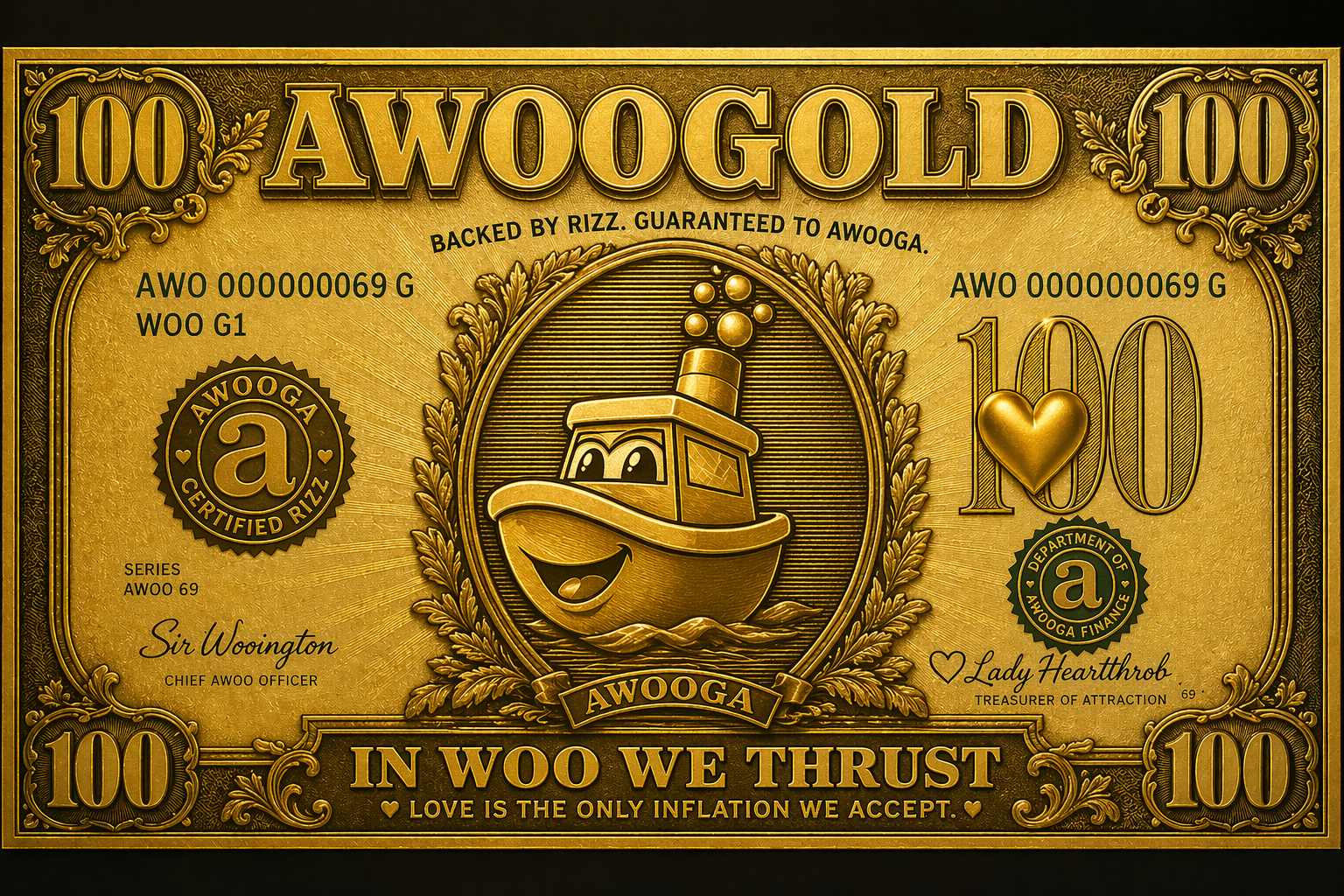 Awoo-Gold coin